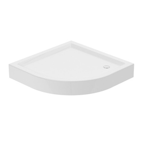 Brodzik kompaktowy półokrągły R55 80x80x16 akrylowy