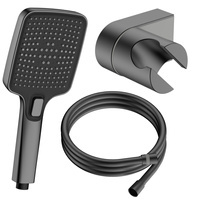 Zestaw prysznicowy  3-funkcyjny punktowy, gun metal