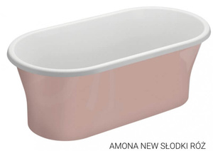 Wanna wolnostojąca 150x75 AMONA NEW RÓŻ *