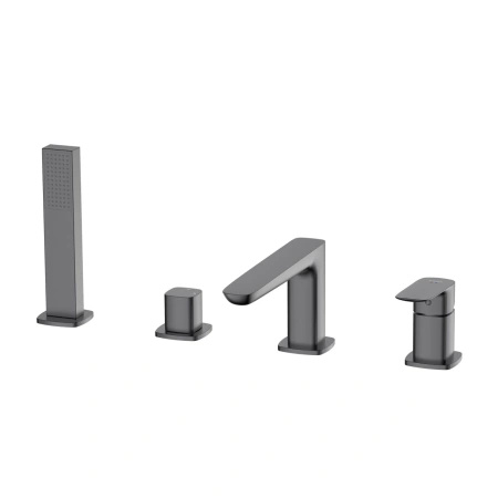 Bateria wannowa 4-otworowa, gun metal