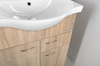 KERAMIA FRESH szafka umywalkowa, 1 szuflada, 60,6x74x34cm, dąb platin
