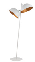 SFERA lampa podłogowa biały/miedziany