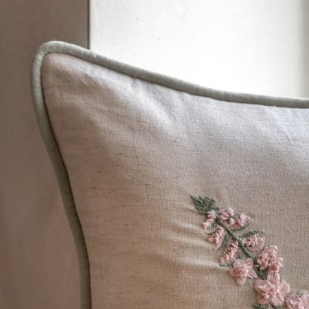 Kilnsey Embroidered Meadow Cushion 450x450mm