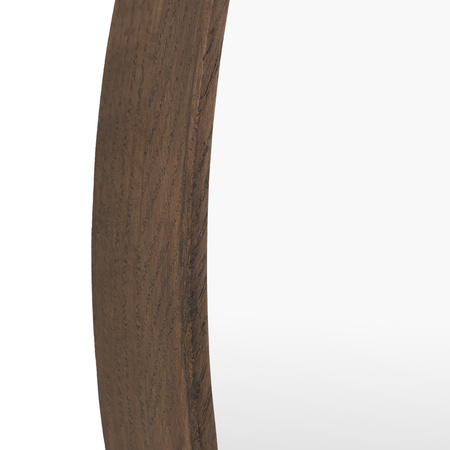 Helsinki Round Mirror Walnut 800x58x800mm