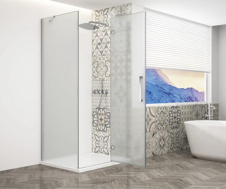 TRINITY CHROME kabina prysznicowa 1000x900mm, szkło matowe, prawe