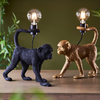 Lampa stołowa Capuchin – matowa czarna, 13,5 × 39,5 × 37,5 cm