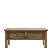 Hardwick 2 Drawer Coffee Table 1200x600x500mm