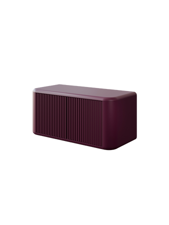 Szafka łazienkowa wisząca z blatem 100 cm welur bordo MAIORI 006-SU100-03