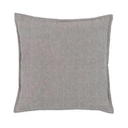 Windsor Woven Stripe Cushion Ink Blue 450x450mm
