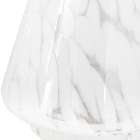 White Confetti Glass Tree Decoration 100x100x150mm