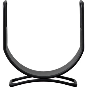 Kosz na drewno Bronte, czarny, 380 x 150 x 410 mm