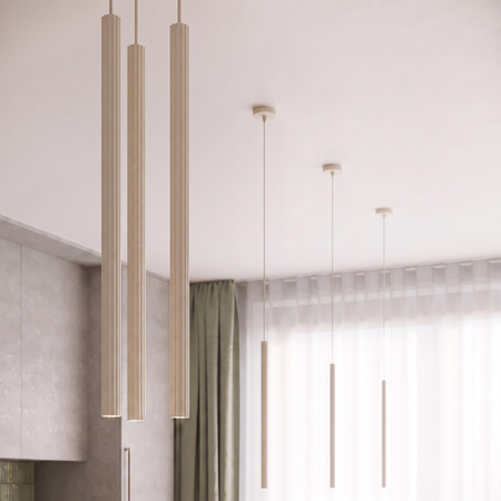 Lampa wisząca ARCHE 3P beżowa