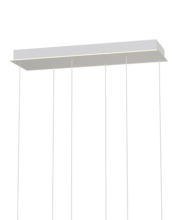 7039-608 Lampa wisząca szóstka QUIBERON biała