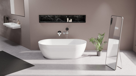 REDUTA wanna wolnostojąca 171x81x46cm, kompozyt, biały