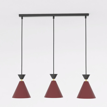 KLEVER 3 BURGUNDY BLACK