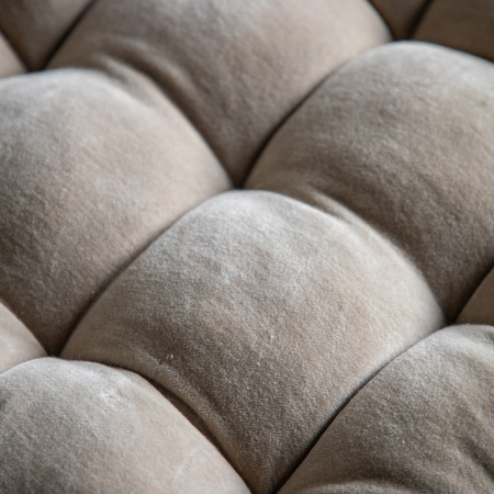Cotton Velvet Seatpad Natural 430x430mm