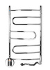 Elektryczny grzejnik łazienkowy NAVIN NIERDZEWNY PIROUETTE  480x800, obrotowy, z termostatem, prawy