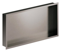 Zen Półka wnękowa, prostokątna (Szczotkowany grafit)