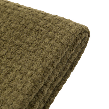 Soft Touch Waffle Throw Olive 1300x1700mm