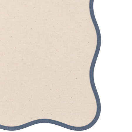Scallop Edge Placemats Blue 4pk 300x400mm