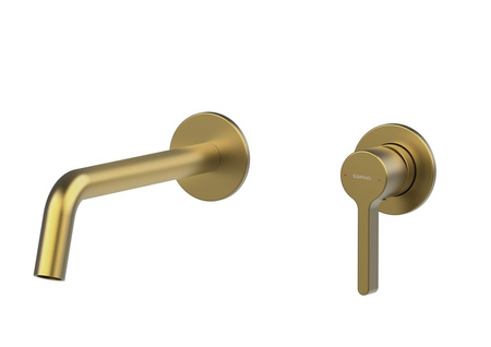 ICONIC bateria umywalkowa podtynkowa, dwuelementowa, złoty mat