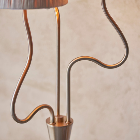 Wriggle 3 Floor Lamp Brushed Aged Brass
