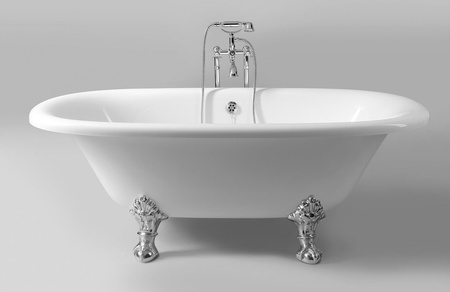 REGATA wanna wolnostojąca 175x85x61cm, nogi chrom mat, biała