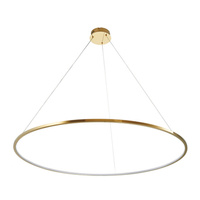 Lampa wisząca CIRCLE SLIM 120 cm- LED, ring złoty