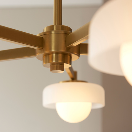 Boss 5 Pendant Light Brushed Aged Brass