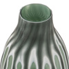 Morella Swirl Hand Carved Glass Vase Sage 440mm