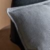 Windsor Woven Stripe Cushion Ink Blue 450x450mm