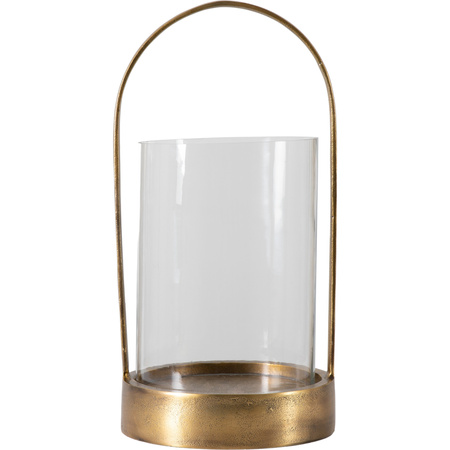 Linton Hurricane Antiq Brass Finish 245 x 245 x 480 mm