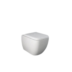 Zestaw METROPOLITAN Miska WC podwiesz. Rimless & deska WC  biały połysk