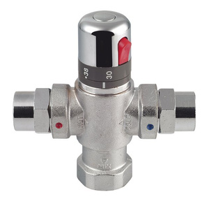 Termostatyczny regulator wody, 1", dla 4 do 8 punktów, chrom
