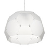Lampa wisząca DOME nowoczesna, geometryczna z chromowanymi detalami 80 cm
