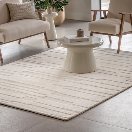 Albany Tufted Tonal Rug Taupe 2000x2900mm