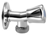 Zawór pralki z zaworem zwrotnym, 1/2 "x3/4", chrom