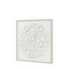 Unfurling Petals Framed Art 680x30x680mm
