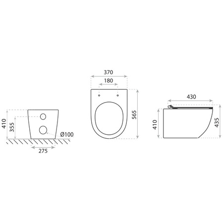 Miska stojąca WC z Deską Sofi