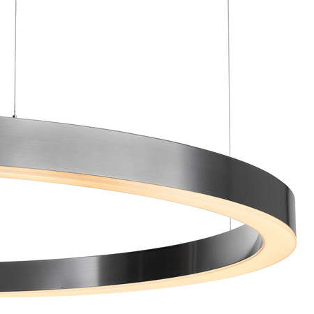 Lampa wisząca CIRCLE 120 cm - LED, ring tytan szczotkowany