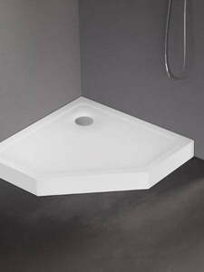 Brodzik MILD akrylowy pięciokątny 90x90x11,5 biały