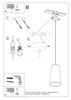 Lampa wisząca ceramiczna GULCAN