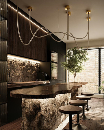 MOOSEE lampa wisząca LASSO 500 Smart      złota