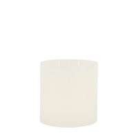 Pillar Candle Rustic White 150x150x150mm