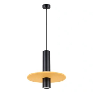 Lampa wisząca PELTA 1 czarna/żółta