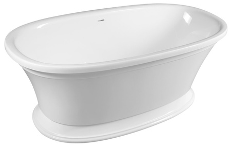 VELIA wanna wolnostojąca, kompozyt, 167x83x62,5cm, biały