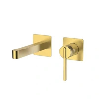 Bateria umywalkowa podtynkowa, złota