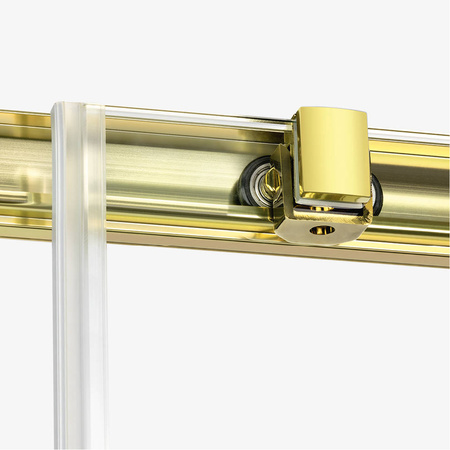 KABINA PRIME LIGHT GOLD PROSTOKĄTNA PRZYŚCIENNA L 110x70x200 CZYSTE 6mm ACTIVE SHIELD