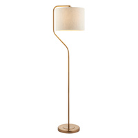 Clement Floor Lamp Brushed Aged Brass