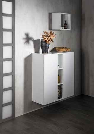 ESPACE szafka 35x94x32cm, 1 drzwiczki, lewa/prawa, dąb srebrny